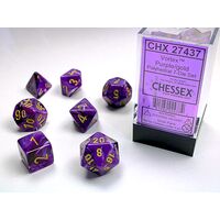 Vortex® Purple/gold 7-Dice Set