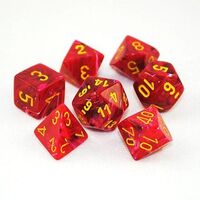 Vortex® Red w/yellow 7-Dice Set