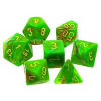 Vortex® Slime/yellow 7-Dice Set