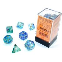 Nebula® Oceanic™/gold Luminary™ 7-Dice Set