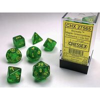 Borealis® Maple Green/yellow 7-Dice Set