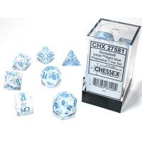 Borealis® Icicle™/light blue Luminary™ 7-Dice Set
