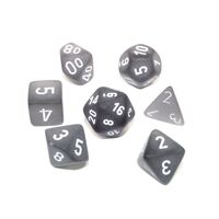 Frosted™ Smoke/white 7-Dice Set