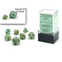 Marble Green/dark green Mini 7-Die Set