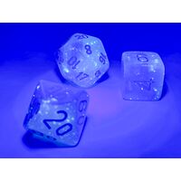 Gemini® Pearl Turquoise-White/blue Luminary™ 7-Dice Set