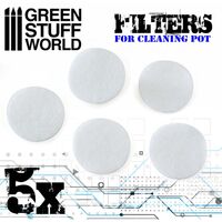 Airbrush Cleaning Pot Filters x5