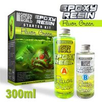 Fluor Lime Clear Epoxy Resin Starter Kit 300ml