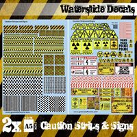 Decal Sheets - Caution Strips & Signs