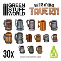 Beer Mugs Tavern 3D Printed Set