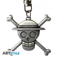 One Piece Skull Luffy 3D Metal Keychain