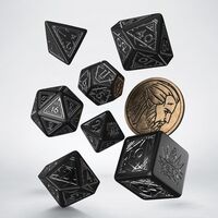 THE WITCHER DICE SET GERALT SILVER SWORD