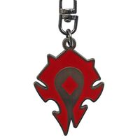 WORLD OF WARCRAFT HORDE METAL KEYCHAIN