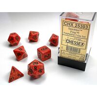Speckled Fire 7-Dice Set
