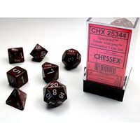 SPECKLED SILVER VOLCANO 7-DICE SET