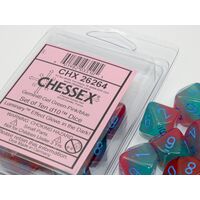 Gemini Gel Green Pink/Blue Set of Ten D10'S