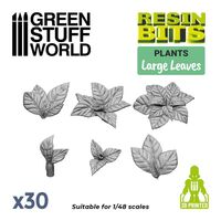 Large Leaves 3D Printed Set