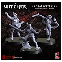 Witcher Miniatures: Characters 1 - Geralt, Yennifer, Dandelion