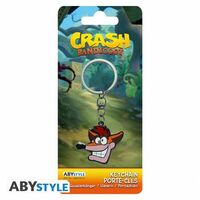 Crash Bandicoot  Crash Face Metal Keychain
