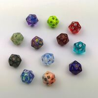 Chessex Mini Dice – D20 Single – 12 variations