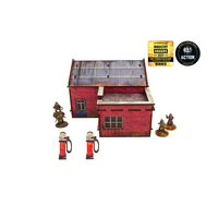 WW2 Normandy Garage with Petrol Station