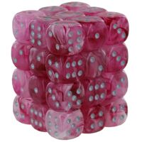 GHOSTLY GLOW PINK/SILVER 12mm D6 (36)
