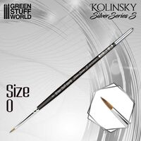 Kolinsky Brush Size 0 Silver Series (S Type)