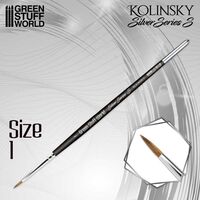 Kolinsky Brush Size 1 Silver Series (S Type)