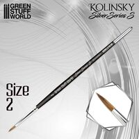 Kolinsky Brush Size 2 Silver Series (S Type)