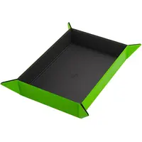 Gamegenic - Magnetic Dice Tray Rectangular Black/Green