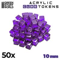 Cube tokens 10mm purple (x50)