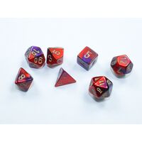 Gemini Purple-Red/Gold Mini 7-Die Set