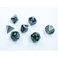 Gemini Black-Grey/Green Mini 7-Die Set