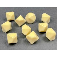 Opaque Ivory d10 Blank