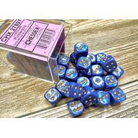 Lustrous 12mm D6 Purple/Gold Dice Block