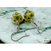 Hoor Earrings Marble Green Mini-Poly D20