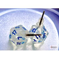 Stud Earrings Borealis® Icicle™ Mini-Poly d20 Pair