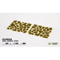 Dry Green 2mm Grass Tufts - Wild (70)