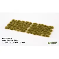 Dry Green 6mm Grass Tufts - Wild (70)