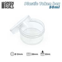 Plastic Token box (50 Diam. x 28mm Height)