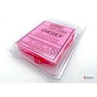 Translucent Pink/white Ten d10 Set
