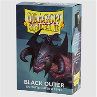 Dragon Shield Matte Black Outer Sleeves (100)