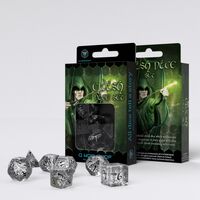 Elven Dice Set Transp.& Black