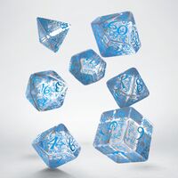 Elven Dice Set Transl. & Blue