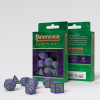Pathfinder Goblin Purple & Green Dice Set