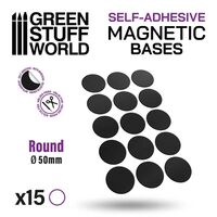 Round Magnetic Sheet Self-Adhesive - 50mm