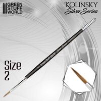 Silver Series Kolinsky Brush - Size 2