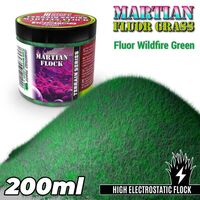 Martian Fluor Grass Flock - Wildfire Green 200ml