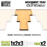 MDF Movement Trays Old World 180x90mm 1x2x3