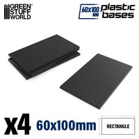 Plastic Rectangular Bases 60x100mm (4)