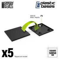Plastic Square Bases 50 mm (5)